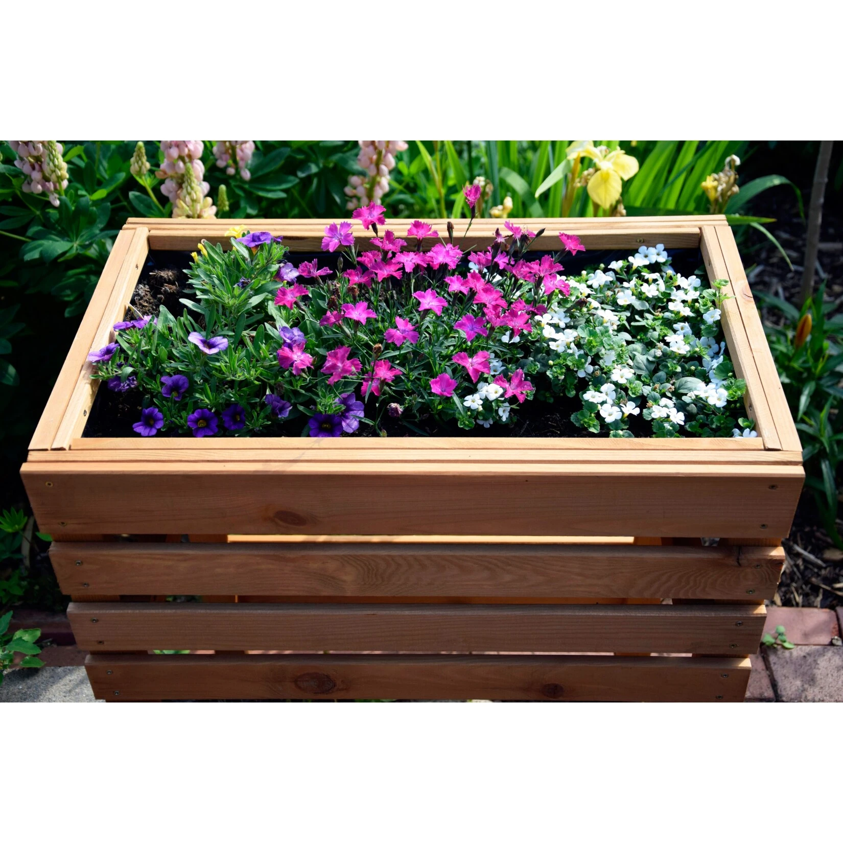 Dobar 58160FSCe Hochbeet Inkl. Pflanzfolie, 56 X 36 X 71 Cm â Bild 2