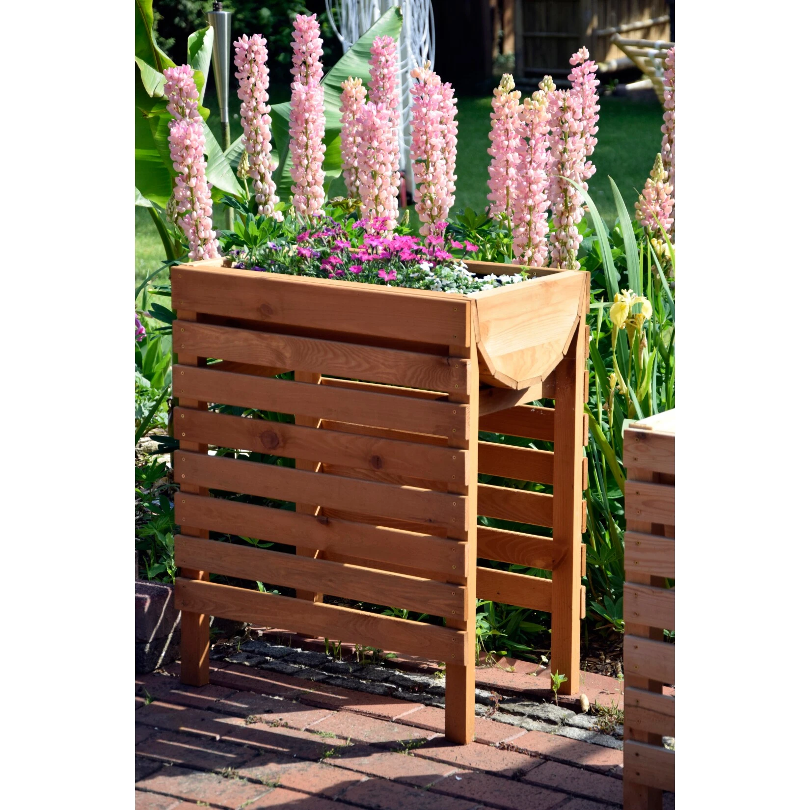 Dobar 58160FSCe Hochbeet Inkl. Pflanzfolie, 56 X 36 X 71 Cm â Bild 3