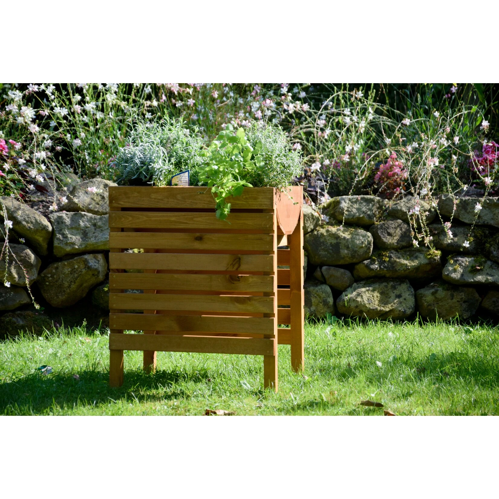 Dobar 58160FSCe Hochbeet Inkl. Pflanzfolie, 56 X 36 X 71 Cm â Bild 5