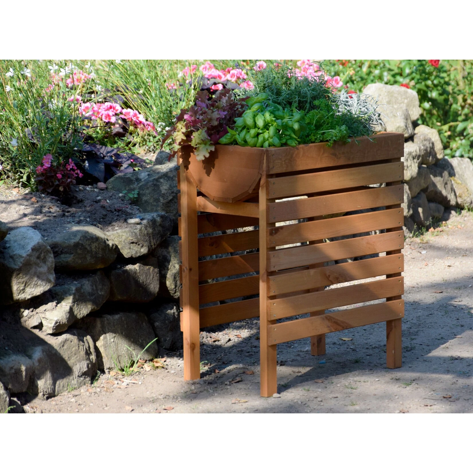 Dobar 58160FSCe Hochbeet Inkl. Pflanzfolie, 56 X 36 X 71 Cm â Bild 6