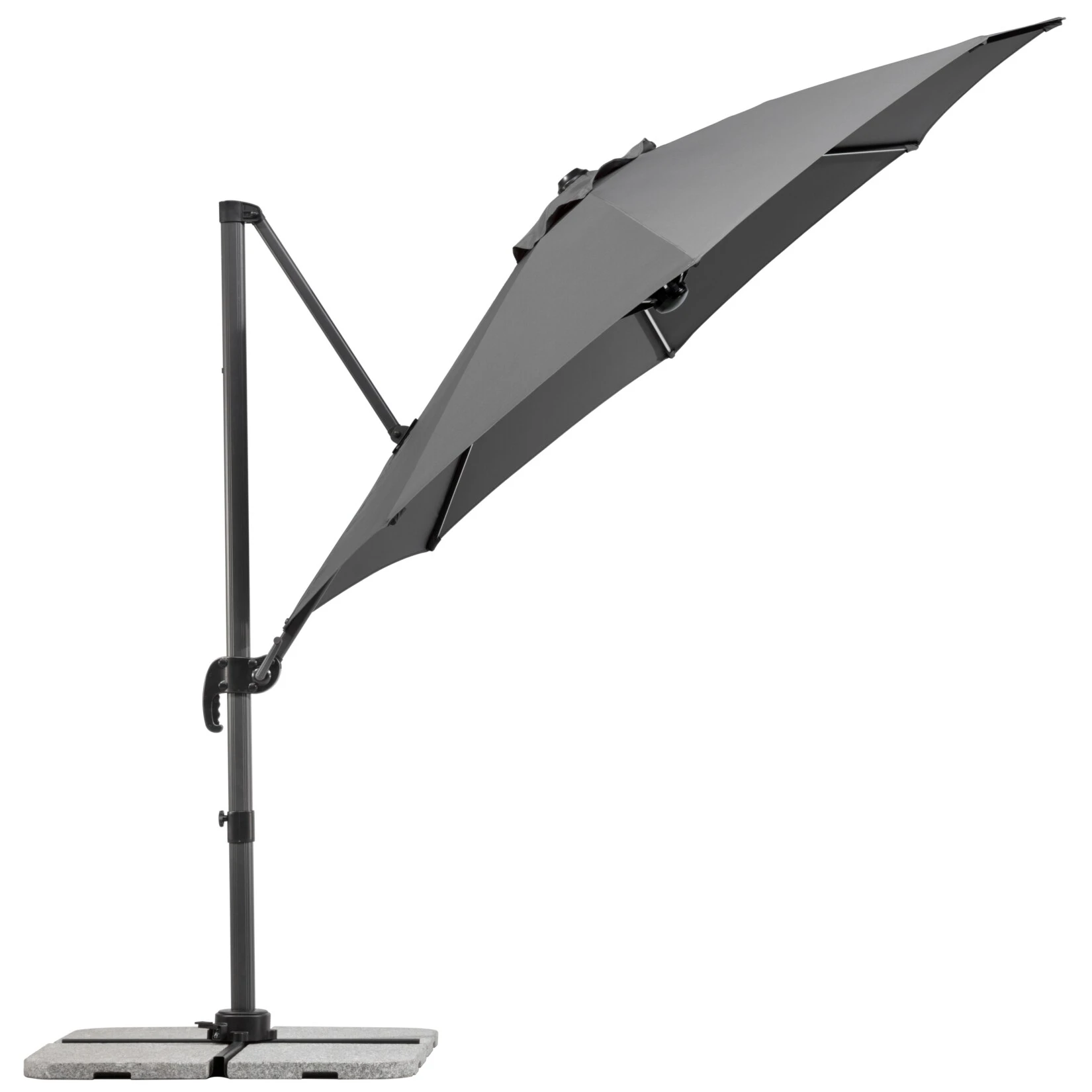 Schneider Ampelschirm Rhodos Blacklight 300/8 Anthrazit 4 Schneider Ampelschirm Rhodos Blacklight 300/8 Anthrazit – Bild 4