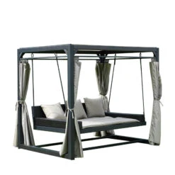 Alternative view of Home Deluxe Pavillon Provence Mit Bett In Rattan-Optik