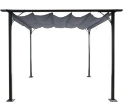 Pergola MCW-C42, Garten Pavillon, Stabiles 6cm-Gestell + Schiebedach ~ 3x3m Grau 11 Pergola MCW-C42, Garten Pavillon, Stabiles 6cm-Gestell + Schiebedach ~ 3x3m Grau -Al-ko-Shop 1975534005 prod 006
