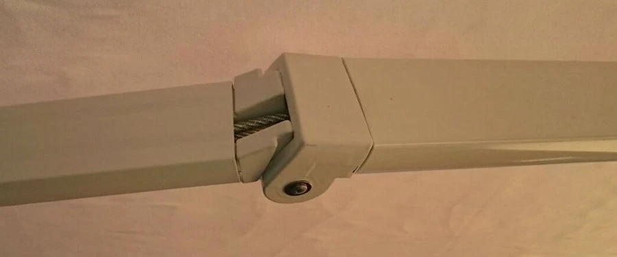 Elektrische Kassettenmarkise H122, Markise Vollkassette 4x3m ~ Polyester Creme – Bild 5