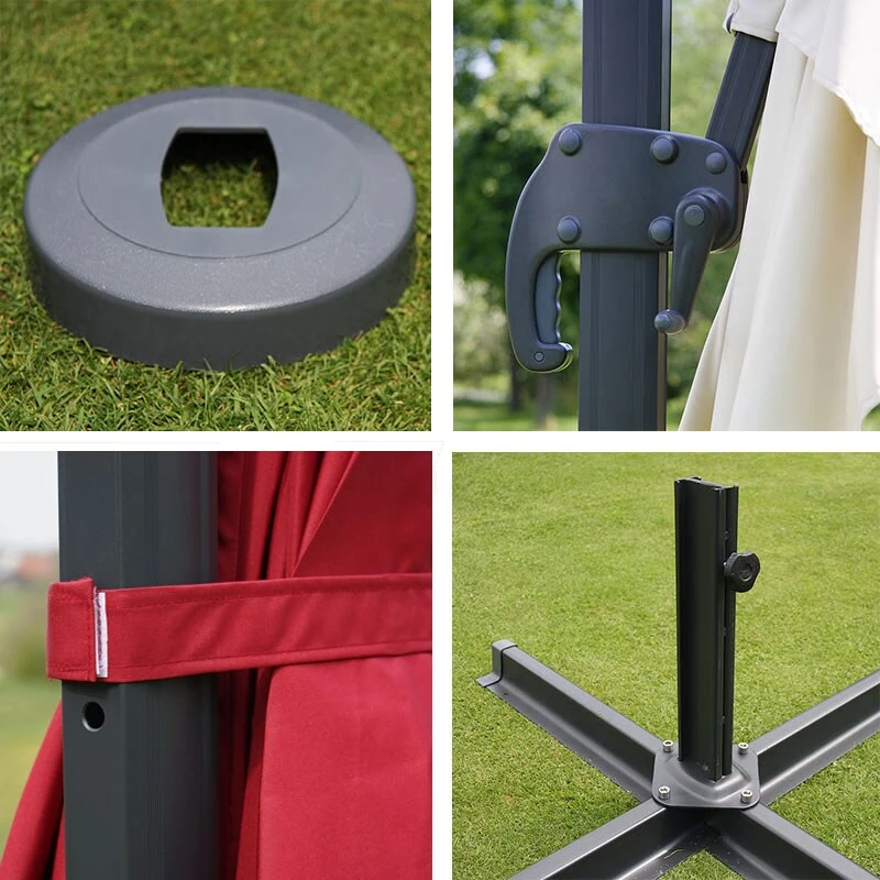 Gastronomie-Ampelschirm MCW-A96, Sonnenschirm, 3x4m (Ø5m) Polyester/Alu 26kg ~ Terracotta Ohne Ständer 4 Gastronomie-Ampelschirm MCW-A96, Sonnenschirm, 3x4m (Ø5m) Polyester/Alu 26kg ~ Terracotta Ohne Ständer – Bild 4