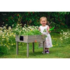 Dobar Kinderhochbeet Kreidetafel, Grau -Al-ko-Shop 2037442001 prod 003