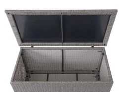 Poly-Rattan Kissenbox MCW-D88, Gartentruhe Auflagenbox Truhe ~ Basic Grau, 51x115x59cm 250l -Al-ko-Shop 2103721015 prod 006