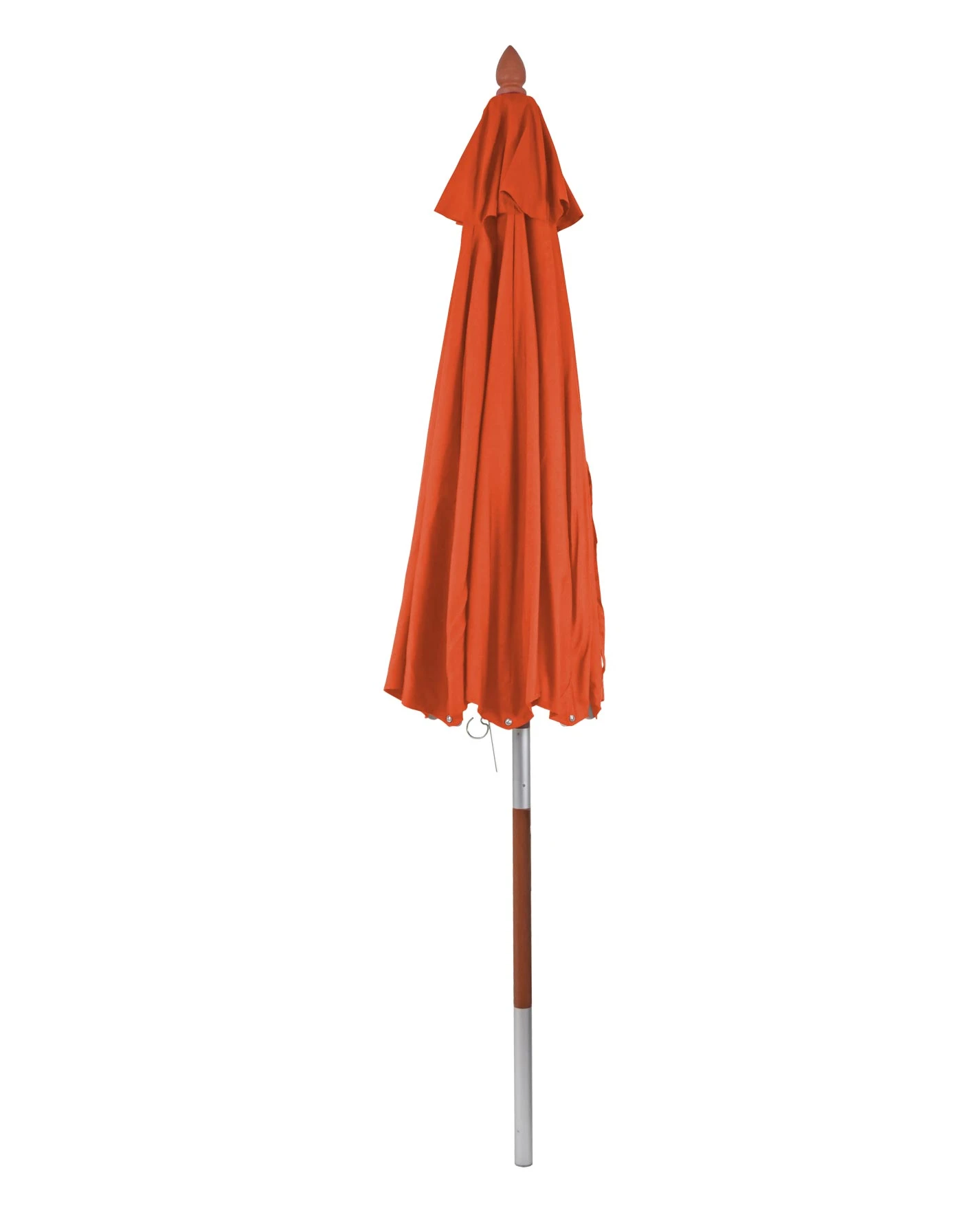 Gastronomie Holz-Sonnenschirm MCW-C57, Gartenschirm, Polyester/Holz 14kg, Rund Ø3m Seilzug Stoßsicher ~ Terracotta 4 Gastronomie Holz-Sonnenschirm MCW-C57, Gartenschirm, Polyester/Holz 14kg, Rund Ø3m Seilzug Stoßsicher ~ Terracotta – Bild 4