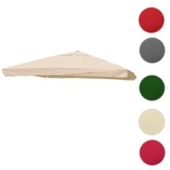 Ersatz-Bezug Für Luxus-Ampelschirm MCW-A96 Mit Flap, Schirmbezug Ersatzbezug, 3,5x3,5m (Ø4,95m) Polyester 4kg ~ Creme 9 Ersatz-Bezug Für Luxus-Ampelschirm MCW-A96 Mit Flap, Schirmbezug Ersatzbezug, 3,5x3,5m (Ø4,95m) Polyester 4kg ~ Creme -Al-ko-Shop 2165644001 prod 005