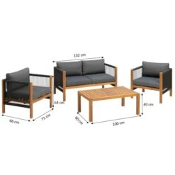 Alternative view of Greemotion Lounge-Set Abaco, FSC® 100%