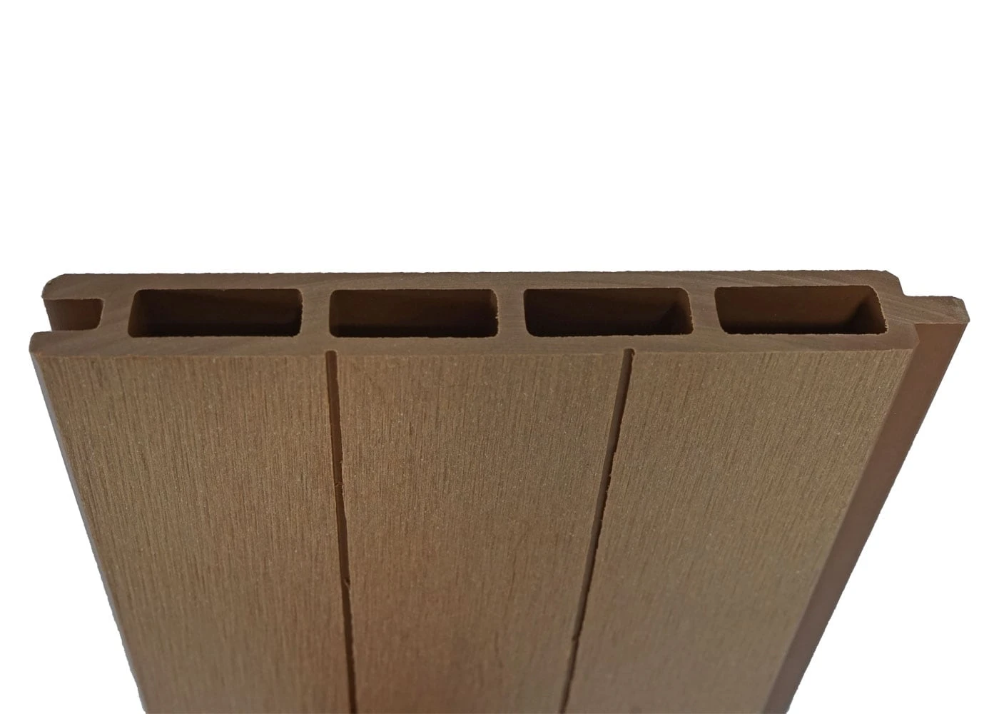 WPC-Sichtschutz Savoie, Windschutz Zaun, Alu-Pfosten ~ Erweiterungselement Schräg Links, 0,95m Teak 2 WPC-Sichtschutz Savoie, Windschutz Zaun, Alu-Pfosten ~ Erweiterungselement Schräg Links, 0,95m Teak – Bild 2