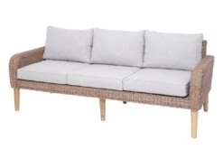 Garnitur MCW-H57, Garten-/Lounge-Set Sofa Sitzgruppe, Rundes Poly-Rattan Alu + Akazie Spun Poly FSC ~ Kissen Hellgrau 8 Garnitur MCW-H57, Garten-/Lounge-Set Sofa Sitzgruppe, Rundes Poly-Rattan Alu + Akazie Spun Poly FSC ~ Kissen Hellgrau -Al-ko-Shop 2204650000 prod 003