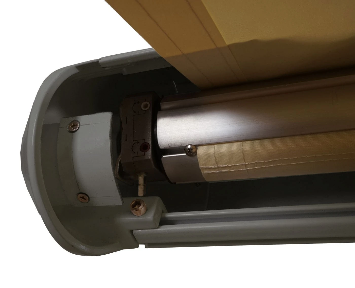 Elektronische Kassettenmarkise MCW-H27, Markise Vollkassette 6x3m ~ Polyester Anthrazit, Rahmen Grau 2 Elektronische Kassettenmarkise MCW-H27, Markise Vollkassette 6x3m ~ Polyester Anthrazit, Rahmen Grau – Bild 2