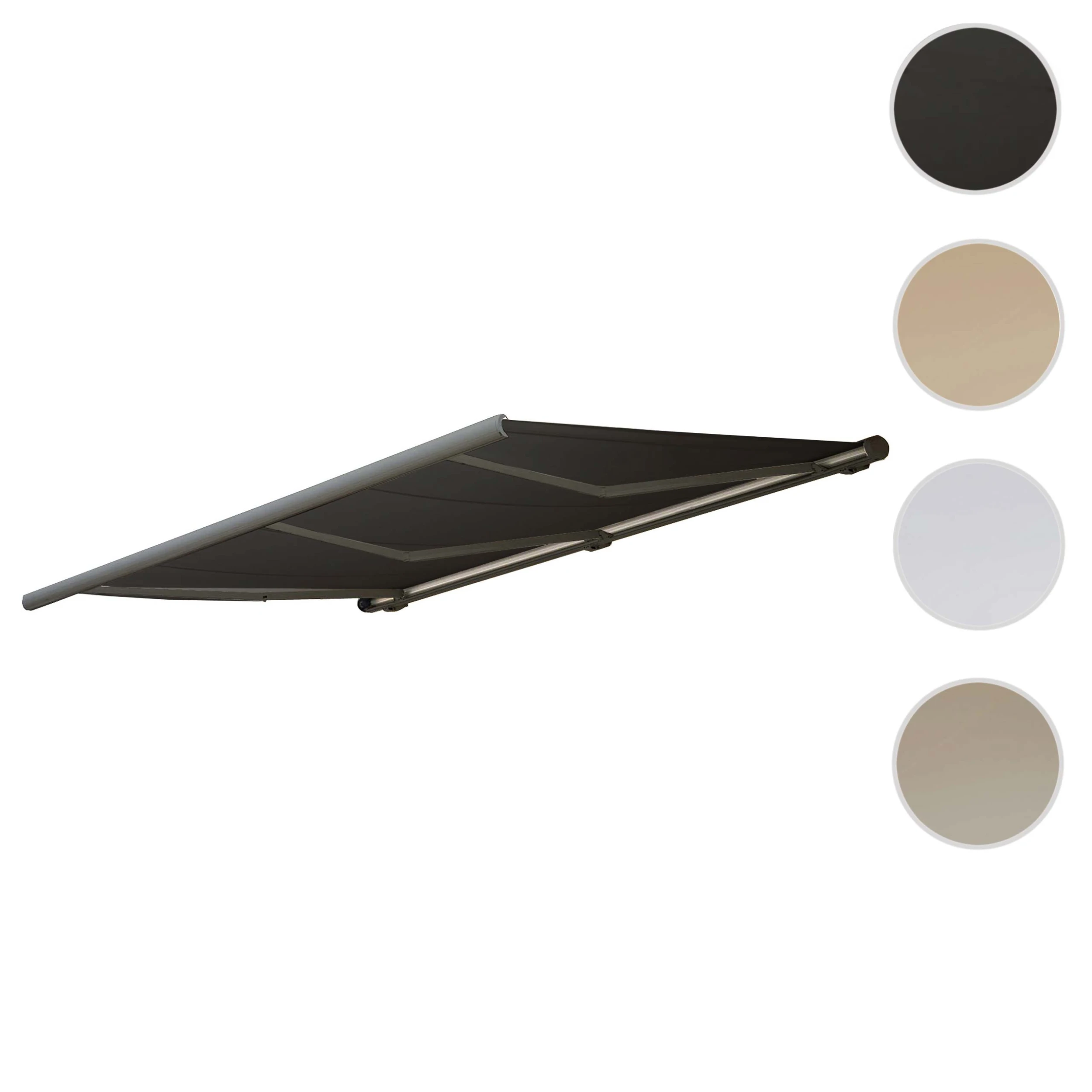 Elektronische Kassettenmarkise MCW-H27, Markise Vollkassette 6x3m ~ Polyester Anthrazit, Rahmen Grau 6 Elektronische Kassettenmarkise MCW-H27, Markise Vollkassette 6x3m ~ Polyester Anthrazit, Rahmen Grau – Bild 6