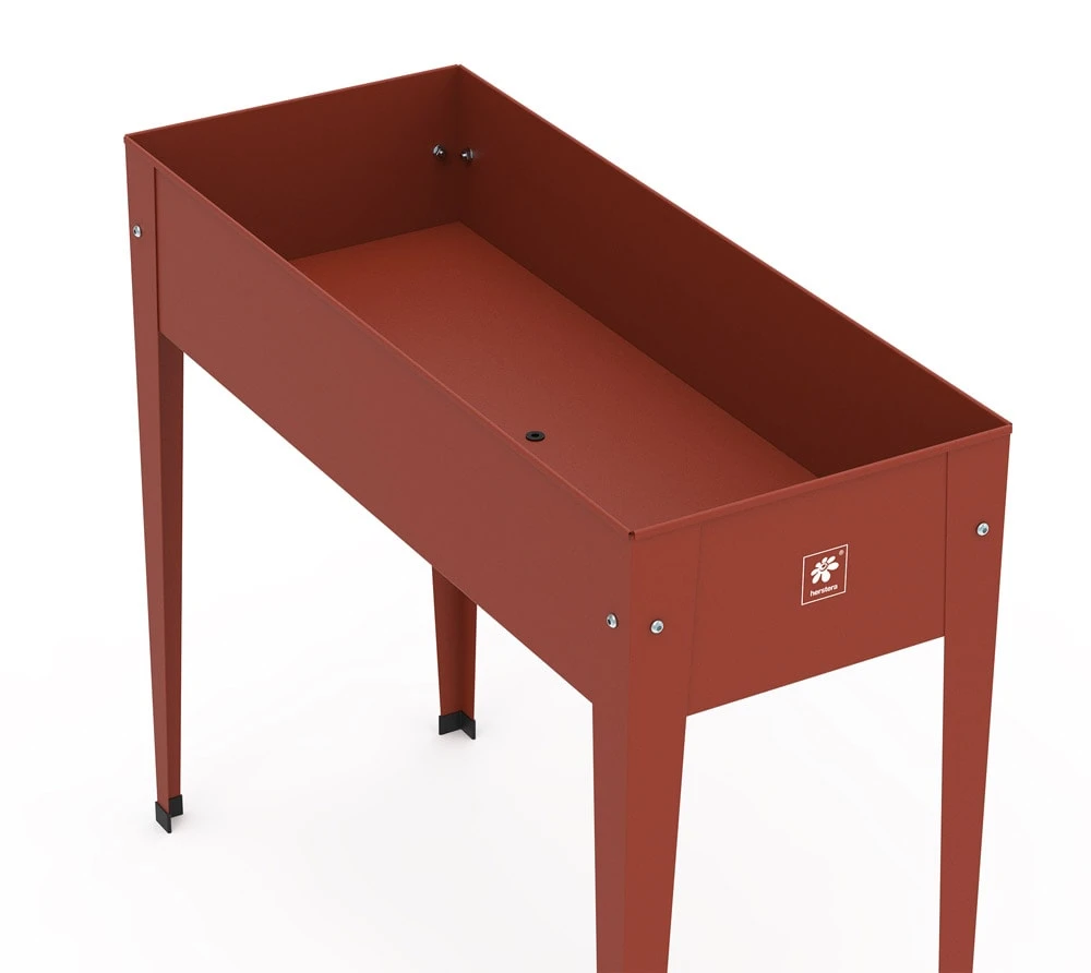 Herstera Garden Stahl Hochbeet Urban Rot 100x40x84 Cm â Bild 2