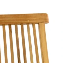 Alternative view of VCM 2er Set Gartenstuhl Armlehne Stuhl Teak Holz Klappbar Massiv Behandelt
