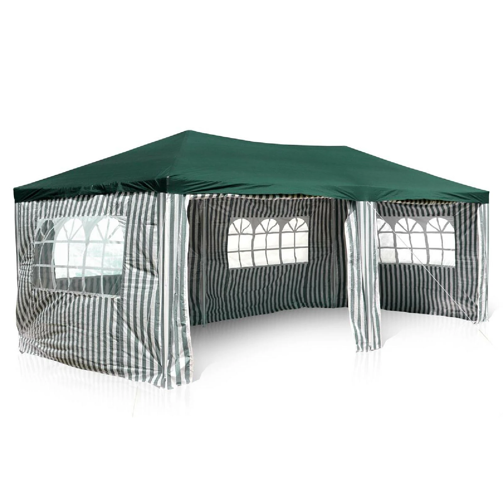 VCM Pavillon Partyzelt Grün 3x6m PE 110g/m² Gartenzelt Festzelt Eventzelt Marktzelt 3 VCM Pavillon Partyzelt Grün 3x6m PE 110g/m² Gartenzelt Festzelt Eventzelt Marktzelt – Bild 3