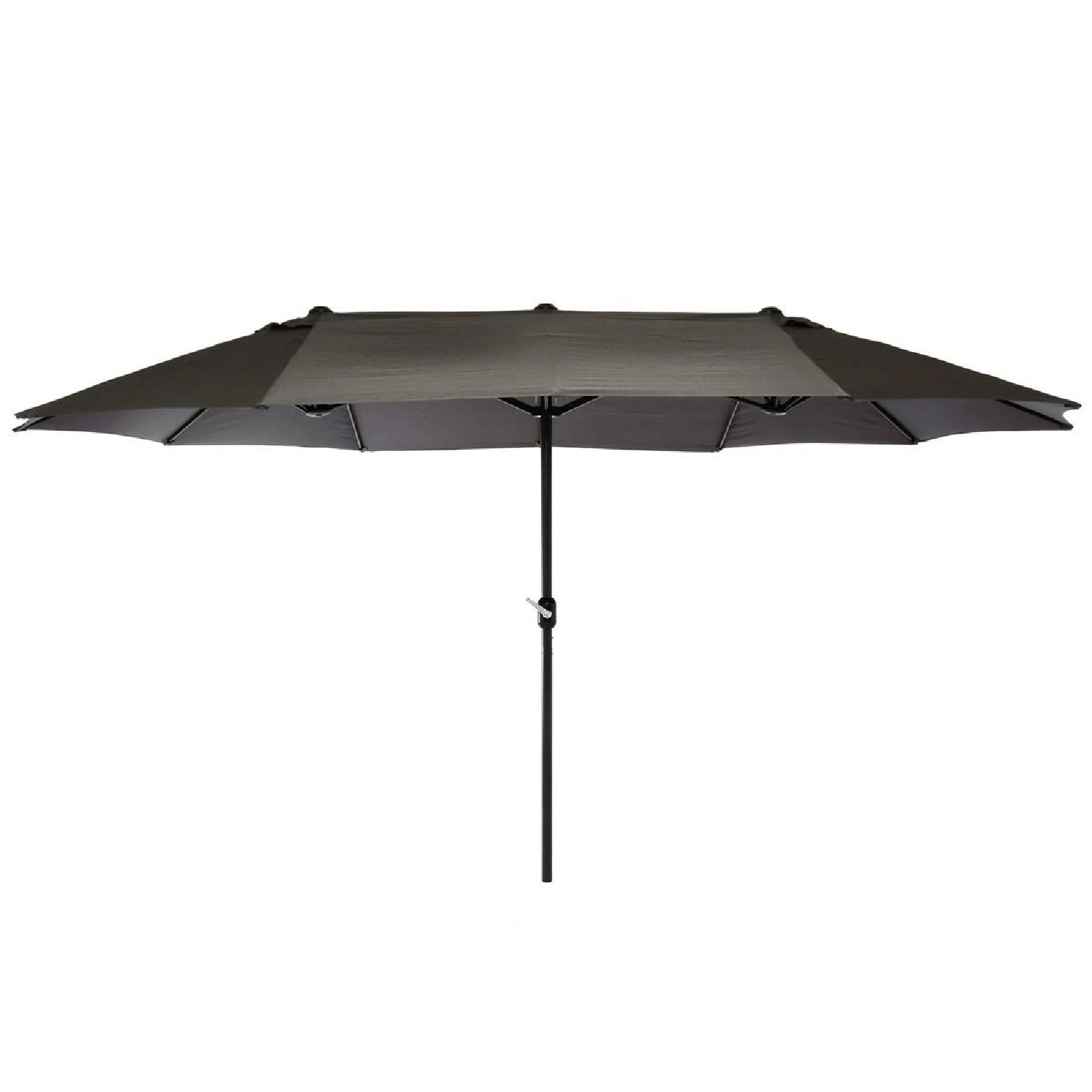 VCM Doppelsonnenschirm XXL Sonnenschirm Anthrazit 4,50m M. Kurbel Polyester 180g/m² 1 VCM Doppelsonnenschirm XXL Sonnenschirm Anthrazit 4,50m M. Kurbel Polyester 180g/m²