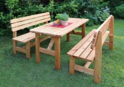 Promadino Holz-Garnitur Summer Honigbraun
