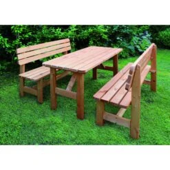 Alternative view of Promadino Holz-Garnitur Summer Honigbraun