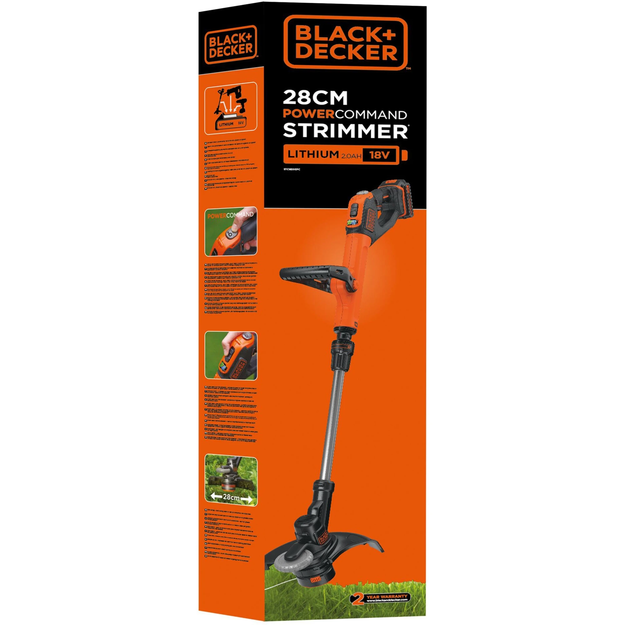 Black & Decker BLACK+DECKER Rasentrimmer Akku-Rasentrimmer STC1820EPC, 18Volt 3 Black & Decker BLACK+DECKER Rasentrimmer Akku-Rasentrimmer STC1820EPC, 18Volt – Bild 3