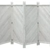 Grasekamp Paravent 4tlg Raumteiler Trennwand Sichtschutz Kiefer Weiss München