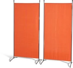 Grasekamp Doppelpack Stellwand 85x180 Cm - Terra - Paravent Raumteiler Trennwand Sichtschutz