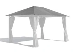 Grasekamp Ersatzdach 3x4m Gartenpavillon Nizza Grau Pavillon Partyzelt