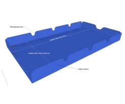 Grasekamp Ersatzdach Universal Hollywoodschaukel Blau Ersatz-Bezug Sonnendach Dachplane