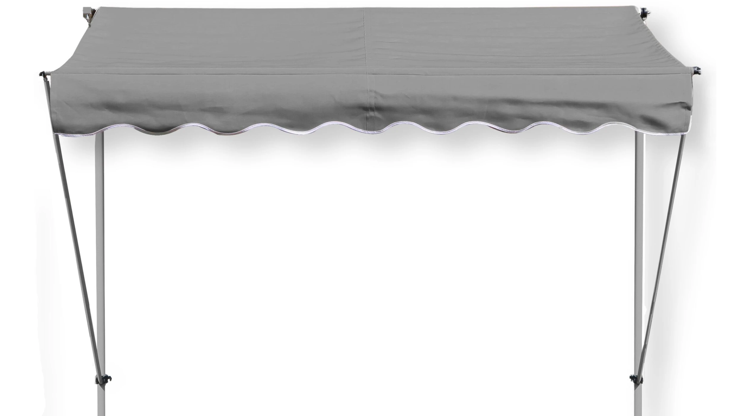 Grasekamp Klemmmarkise Ontario 205x130cm Grau Balkonmarkise Höhenverstellbar Von 200cm-320cm 1 Grasekamp Klemmmarkise Ontario 205x130cm Grau Balkonmarkise Höhenverstellbar Von 200cm-320cm
