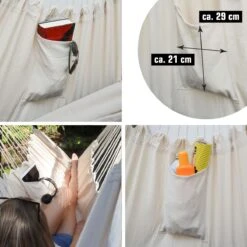 XXL Liege Hängesessel Mit Seitenfach Und Kissen - 220x120cm Outdoor Hängematte 8 XXL Liege Hängesessel Mit Seitenfach Und Kissen - 220x120cm Outdoor Hängematte -Al-ko-Shop 8600295800 11626 prod 003