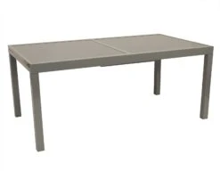 Alternative view of DEGAMO Ausziehtisch PISA 140/200x90cm, Aluminium + Glas