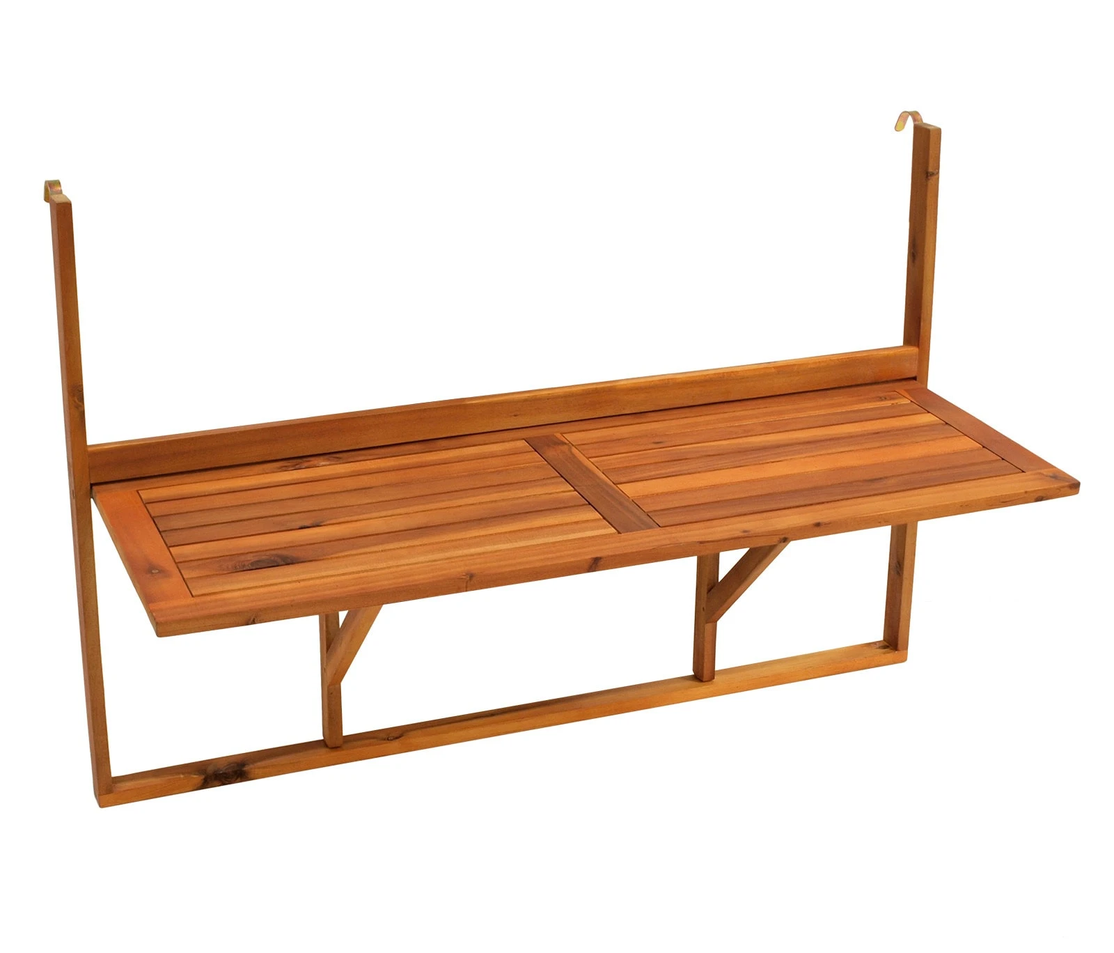 DEGAMO Balkonhängetisch 120x40cm, Akazienholz Geölt 1 DEGAMO Balkonhängetisch 120x40cm, Akazienholz Geölt