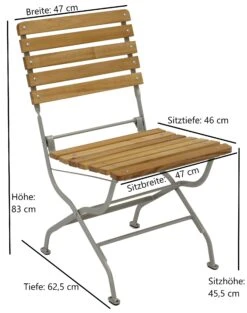 DEGAMO Klappstuhl PASSAU, Flachstahl Verzinkt + Robinie, Klappbar 5 DEGAMO Klappstuhl PASSAU, Flachstahl Verzinkt + Robinie, Klappbar -Al-ko-Shop 8600319700 70737596 prod 003