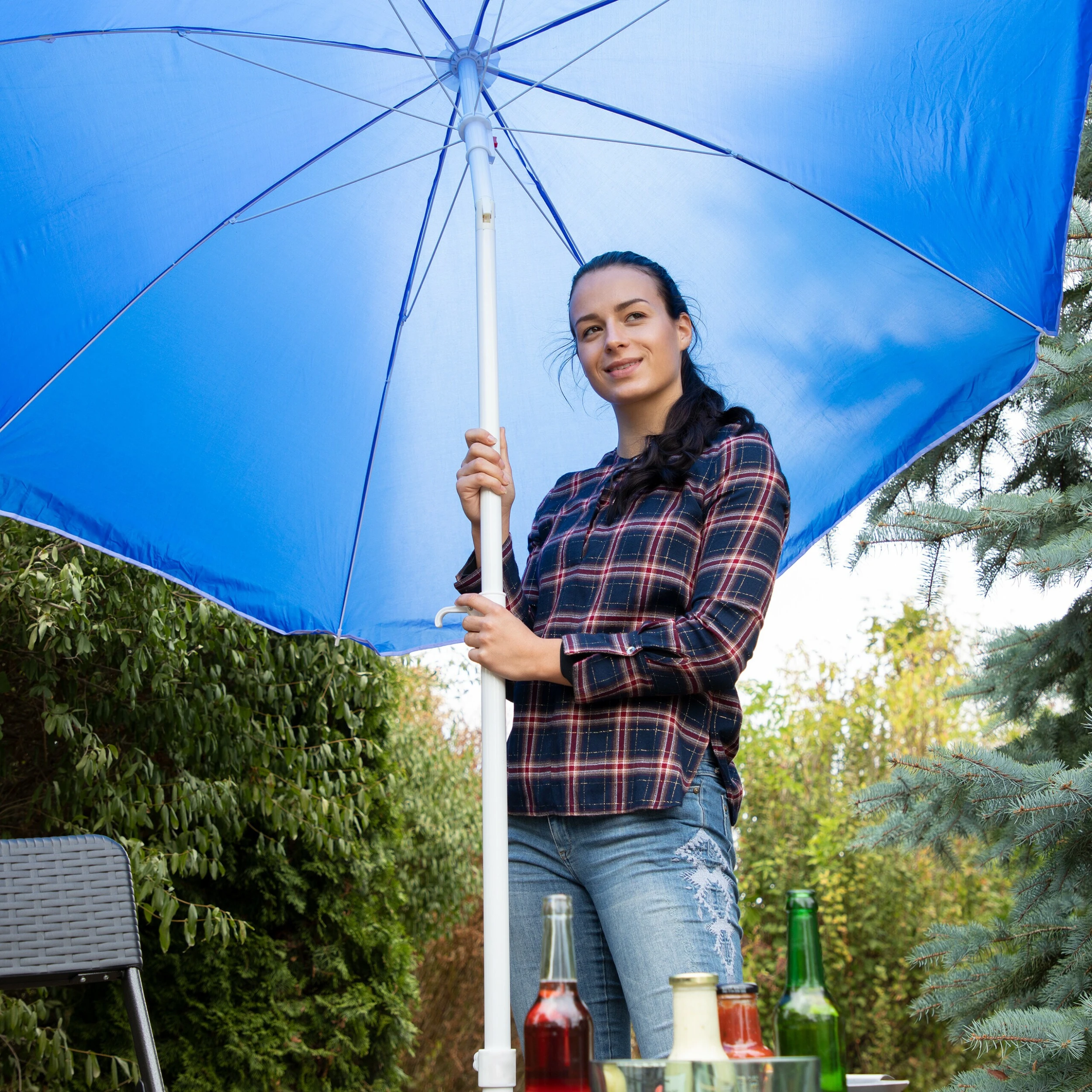 Relaxdays Sonnenschirm 180 Cm 6 Relaxdays Sonnenschirm 180 Cm – Bild 6