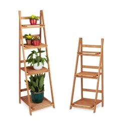 Relaxdays 2-tlg. Blumentreppen Set