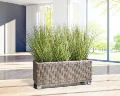 Gartenfreude Pflanzkübel Polyrattan Blumenkasten -Al-ko-Shop 8600335500 4000 1072 062 prod 002