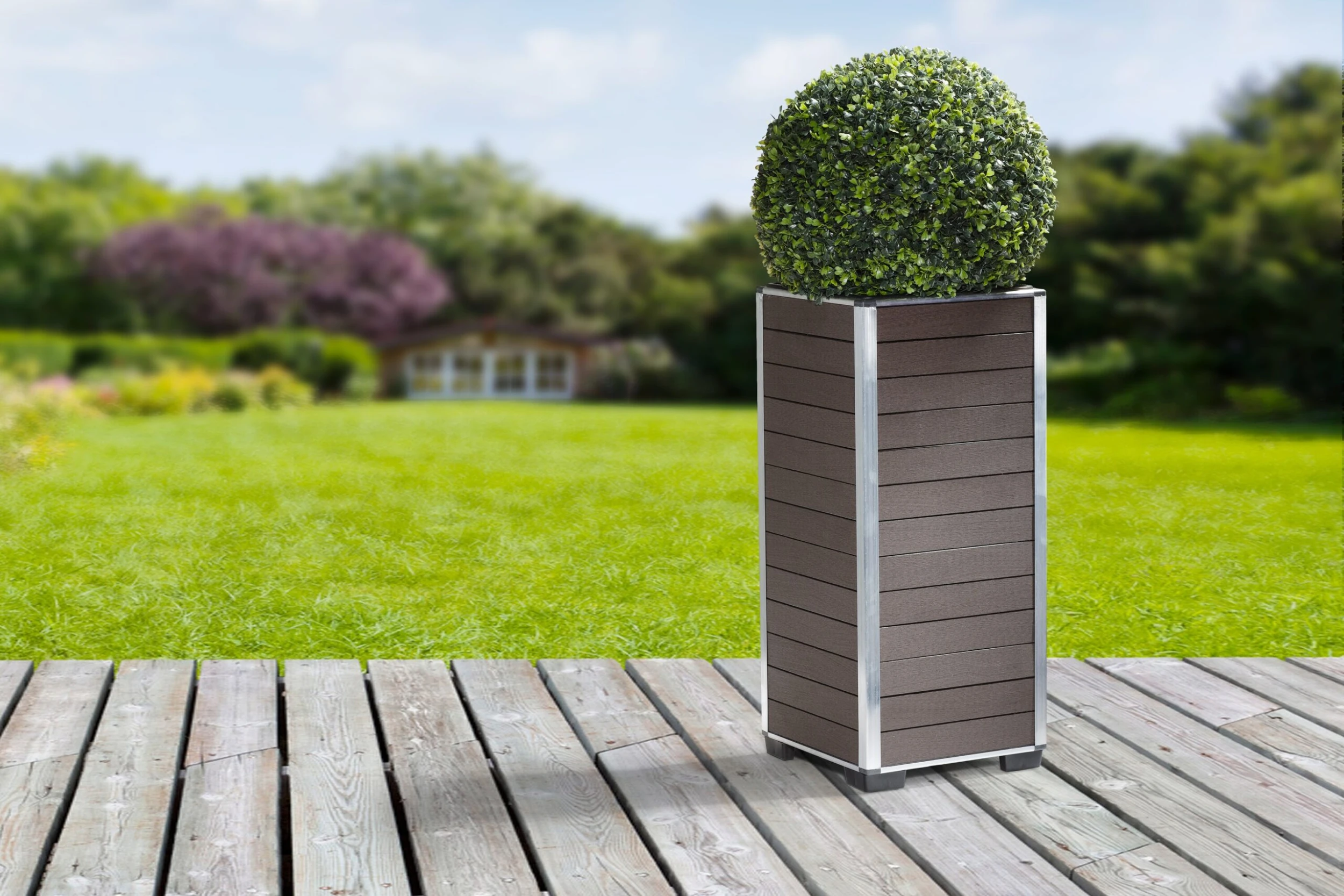 Gartenfreude Pflanzgefäß WPC Pflanzkübel 3 Gartenfreude Pflanzgefäß WPC Pflanzkübel – Bild 3