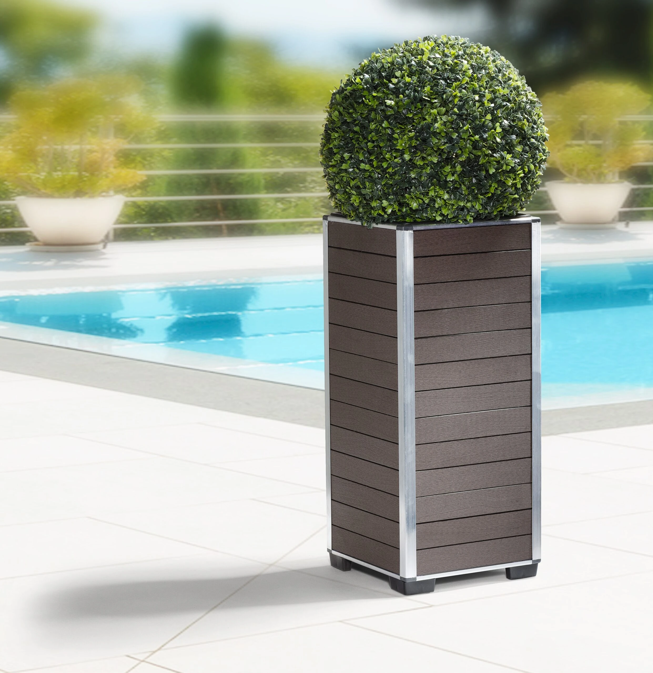 Gartenfreude Pflanzgefäß WPC Pflanzkübel 6 Gartenfreude Pflanzgefäß WPC Pflanzkübel – Bild 6