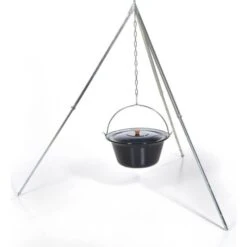Acerto® Gulaschkessel 10 Liter + Dreibeingestell 170cm
