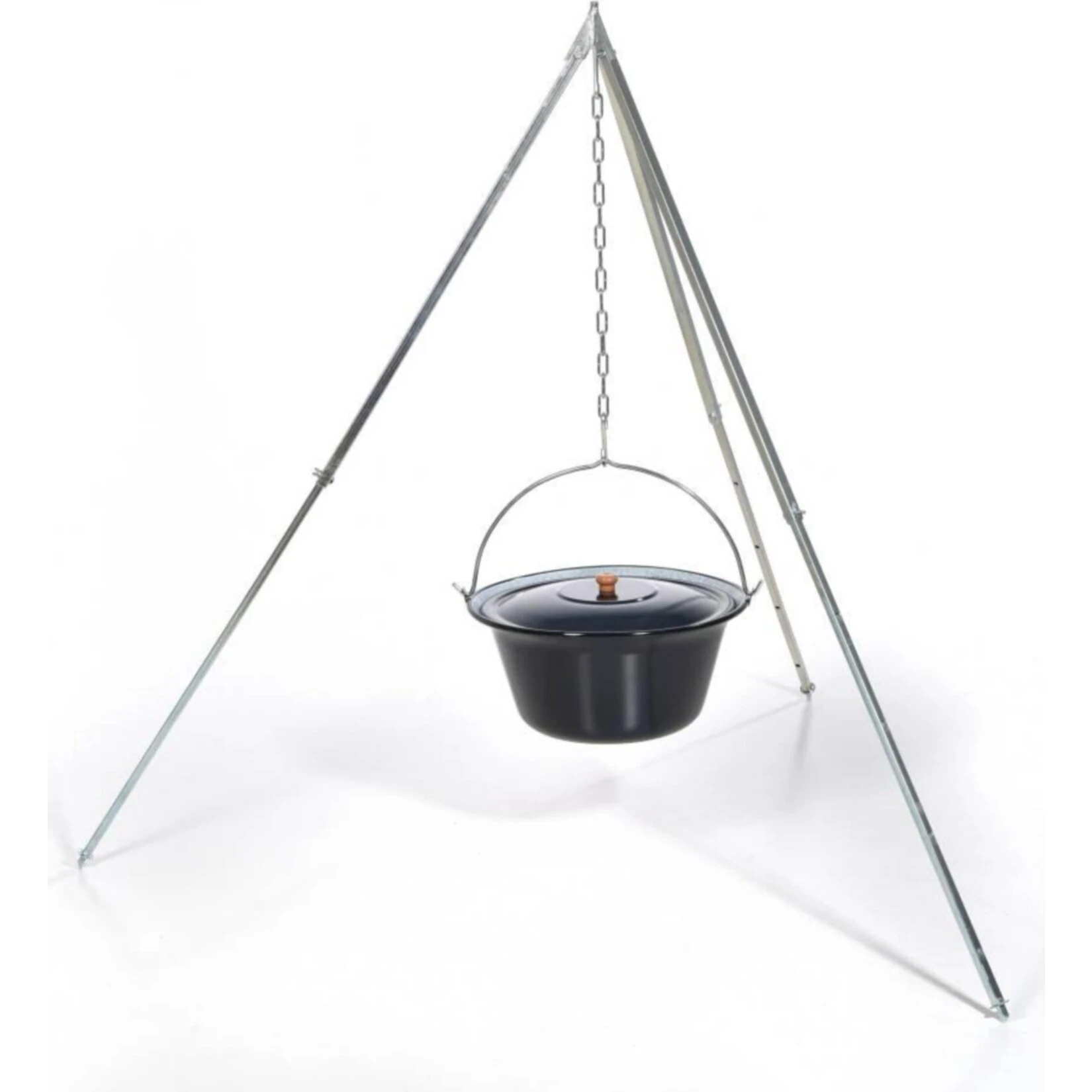 Acerto® Gulaschkessel 10 Liter + Dreibeingestell 170cm