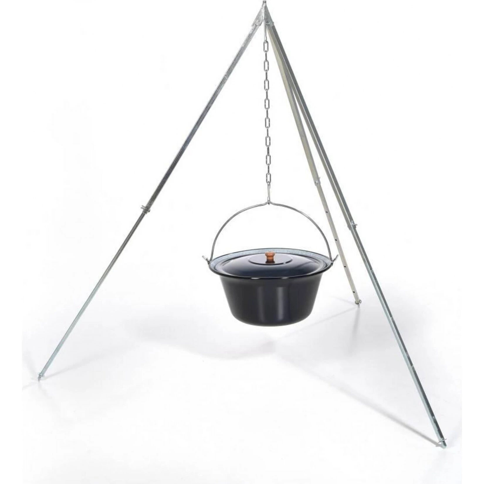 Acerto® Gulaschkessel 10 Liter + Dreibeingestell 170cm – Bild 3