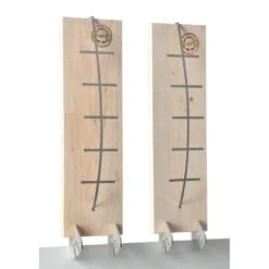 Acerto® 2x Flammlachsbrett Aus Birke - 3 Stufen Einstellbar - Lachs Bis 1,5kg