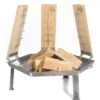Acerto Feuerschale 55cm + 3 Flammlachsbretter + 5 Stk. Kaminholz Buche