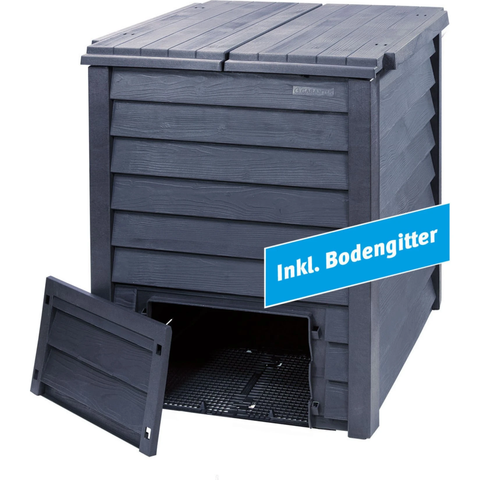 GARANTIA Thermo Wood Komposter 400 L Inkl. Bodengitter Gartenkomposter Schnellkomposter 2 GARANTIA Thermo Wood Komposter 400 L Inkl. Bodengitter Gartenkomposter Schnellkomposter – Bild 2