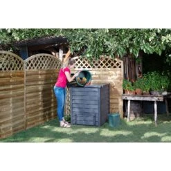 GARANTIA Thermo Wood Komposter 400 L Inkl. Bodengitter Gartenkomposter Schnellkomposter 9 GARANTIA Thermo Wood Komposter 400 L Inkl. Bodengitter Gartenkomposter Schnellkomposter -Al-ko-Shop 8600335800 48189 prod 004
