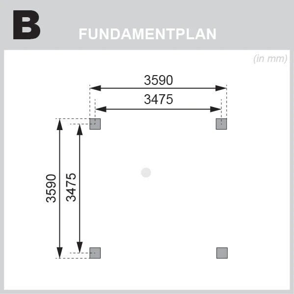 CHILLROI Quadratischer Holzpavillon 359 X 359 Cm | Gartenpavillon | Terrassenüberdachung | Kesseldruckimprägniert – Bild 6
