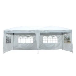 Outsunny Gartenpavillon Inklusive 4 Seitenteile Weiß, Transparent Ca. 600 X 300 X 255 Cm (LxBxH) | Gartenzelt Partyzelt Bierzelt Faltzelt Pavillon 7 Outsunny Gartenpavillon Inklusive 4 Seitenteile Weiß, Transparent Ca. 600 X 300 X 255 Cm (LxBxH) | Gartenzelt Partyzelt Bierzelt Faltzelt Pavillon -Al-ko-Shop 8600336600 100110 069W prod 002