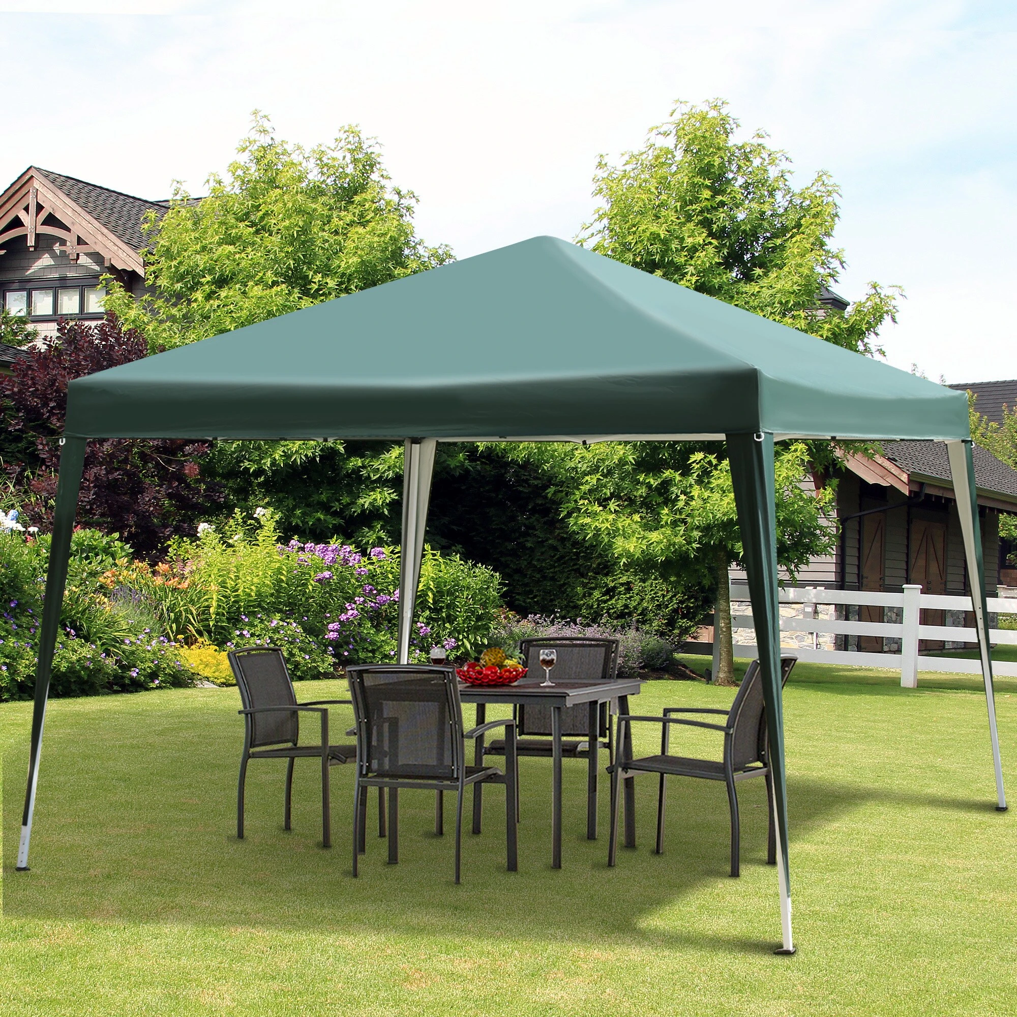 Outsunny Faltpavillon Mit Tragetasche 300L X 300B x 255H M | Pavillon Unterstand Zelt Partyzelt Pergola Party Pavillon 4 Outsunny Faltpavillon Mit Tragetasche 300L X 300B x 255H M | Pavillon Unterstand Zelt Partyzelt Pergola Party Pavillon – Bild 4