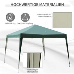 Outsunny Faltpavillon Mit Tragetasche 300L X 300B x 255H M | Pavillon Unterstand Zelt Partyzelt Pergola Party Pavillon 11 Outsunny Faltpavillon Mit Tragetasche 300L X 300B x 255H M | Pavillon Unterstand Zelt Partyzelt Pergola Party Pavillon -Al-ko-Shop 8600336600 840 158GN prod 006